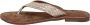 Lazamani ladies toe slippers shiny weav Goud Suede Teenslippers Dames - Thumbnail 13