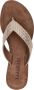 Lazamani ladies toe slippers shiny weav Goud Suede Teenslippers Dames - Thumbnail 14