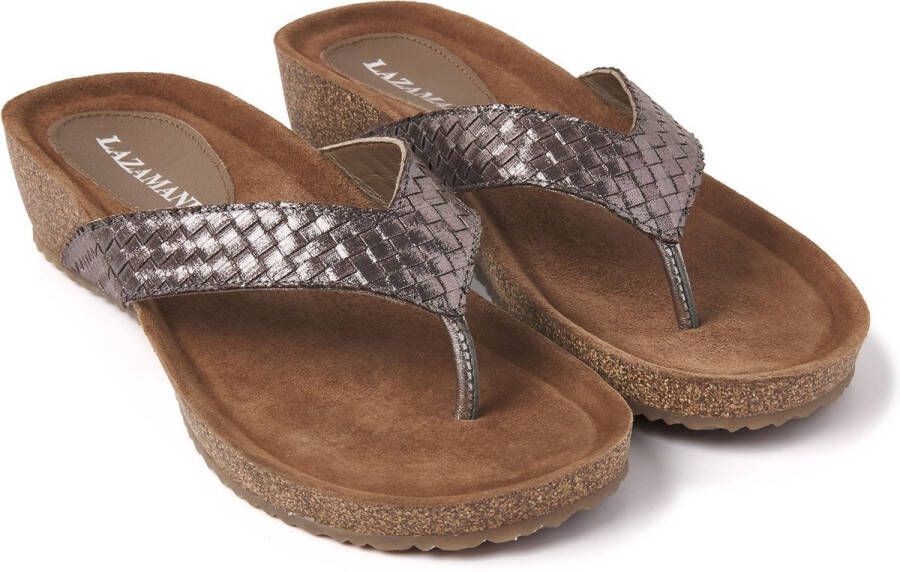 Lazamani Dames Slippers 75.807 Pewter