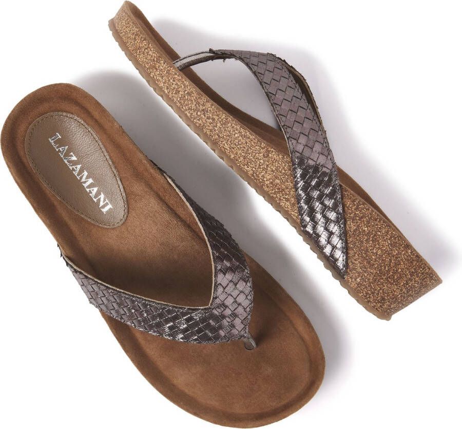 Lazamani Dames Slippers 75.807 Pewter