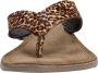 Lazamani Dames slippers Teenslippers cognac - Thumbnail 5