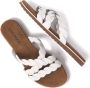 Lazamani Eden Leren Dames Slippers White - Thumbnail 5