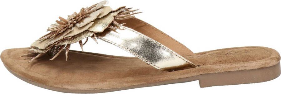Lazamani Lily Leren Dames Slippers Gold