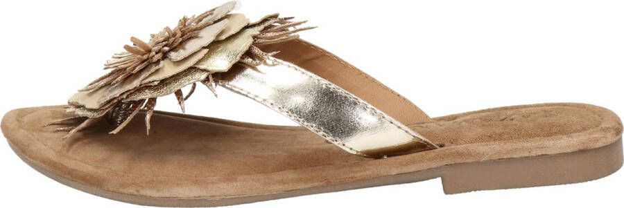 Lazamani Lily Leren Dames Slippers Gold