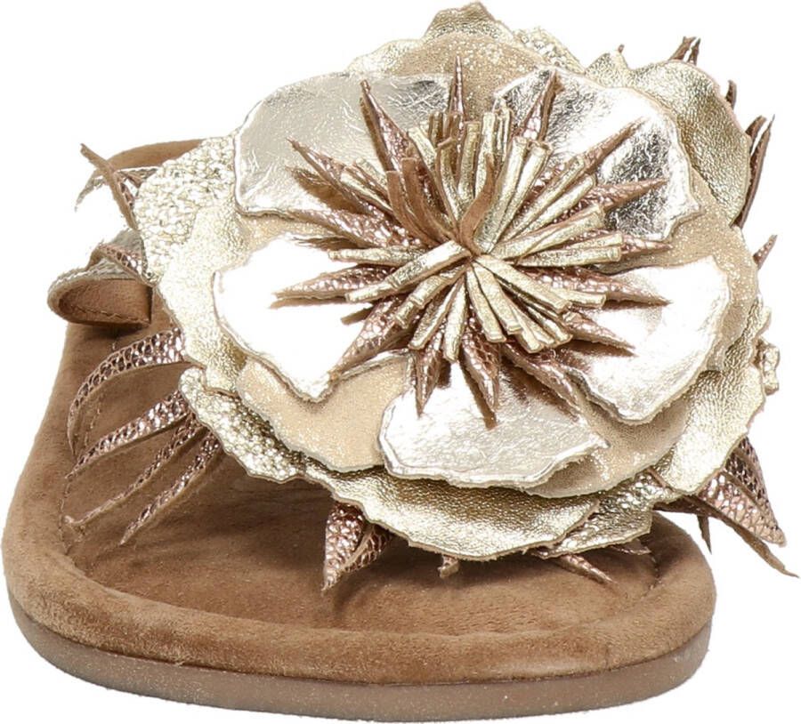 Lazamani Lily Leren Dames Slippers Gold