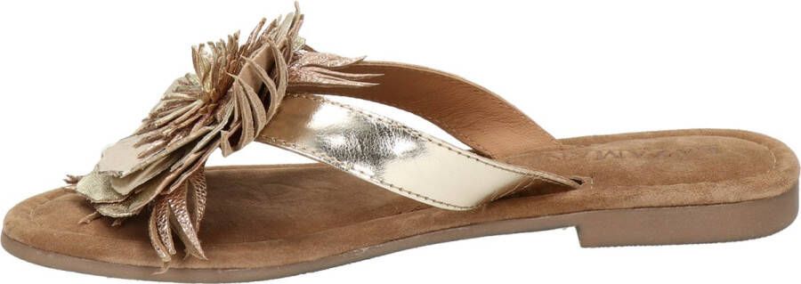 Lazamani Lily Leren Dames Slippers Gold
