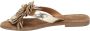 Lazamani Lily Leren Dames Slippers Gold - Thumbnail 38