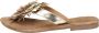 Lazamani Lily Leren Dames Slippers Gold - Thumbnail 7