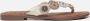 Lazamani Luna Leren Dames Slippers Off-White - Thumbnail 64