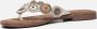 Lazamani Luna Leren Dames Slippers Off-White - Thumbnail 65