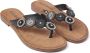 Lazamani Dames Slippers 75.451 South Zwart Leer LA75451south - Thumbnail 10