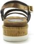 Lazamani Ladies sandals cork Bruin Leer Platte sandalen Dames - Thumbnail 9