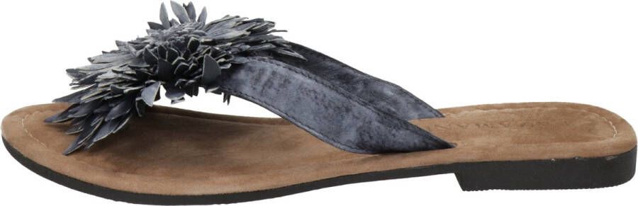 Lazamani Slippers blauw Leer Dames