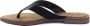 Lazamani 75.481 leren teenslippers met slangenprint zwart - Thumbnail 75