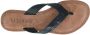 Lazamani 75.481 leren teenslippers met slangenprint zwart - Thumbnail 85