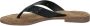 Lazamani 75.481 leren teenslippers met slangenprint zwart - Thumbnail 86