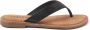 Lazamani 75.481 leren teenslippers met slangenprint zwart - Thumbnail 89