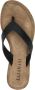 Lazamani 75.481 leren teenslippers met slangenprint zwart - Thumbnail 90