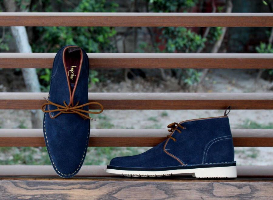 Leaxther Audley Blauw Suede Schoenen - Foto 2