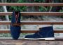 Leaxther Audley Blauw Suede Schoenen - Thumbnail 2