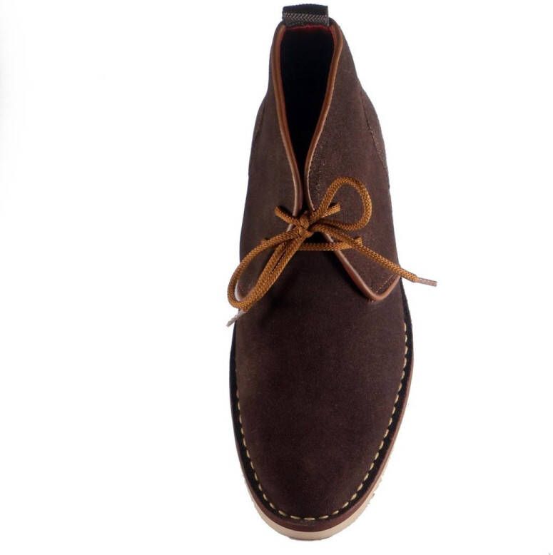 Leaxther Audley Bruin Suede Schoenen