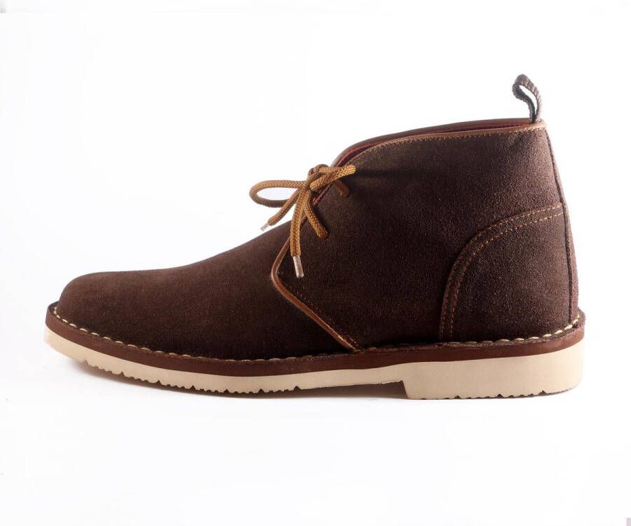 Leaxther Audley Bruin Suede Schoenen