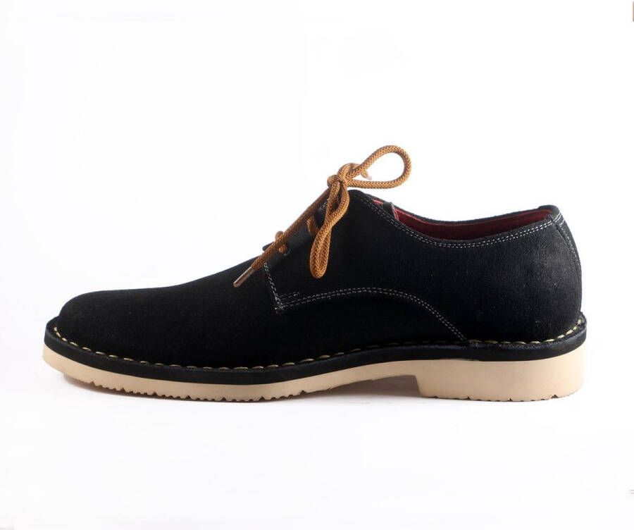 Leaxther Windsor Zwarte Suede Schoenen