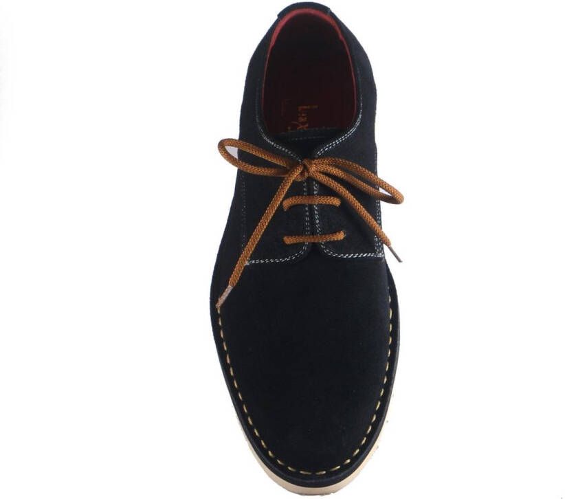 Leaxther Windsor Zwarte Suede Schoenen