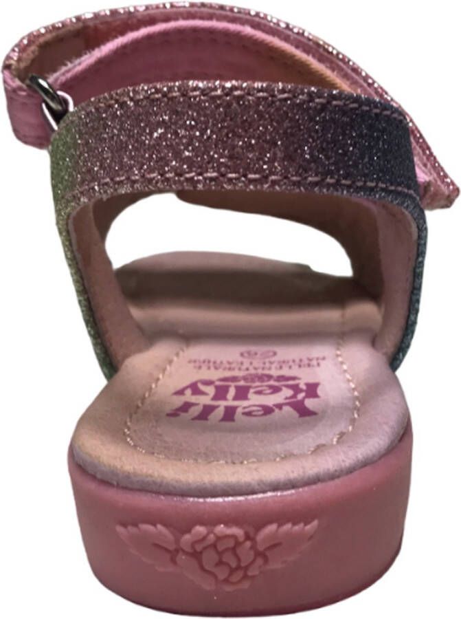 Lelli Kelly LK7402 Unicorn Velcro eenhoorn kraaltjes sandalen multi glitter
