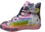 Lelli Kelly Veter rits hoge canvas sneakers unicorn LK9099 Roze - Thumbnail 8