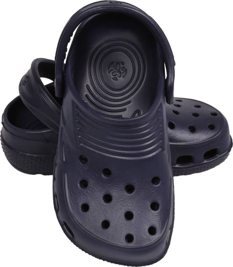 Lemigo marineblauwe gladde slippers voor kinderen - Foto 4