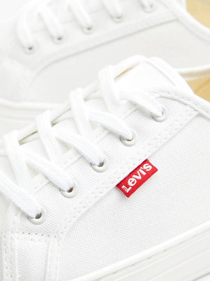 Levis Witte platform canvas sneaker