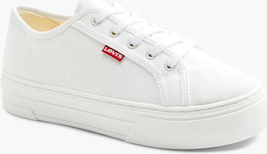 Levis Witte platform canvas sneaker