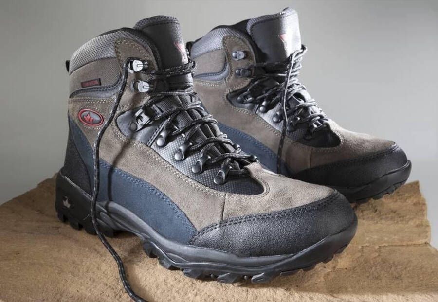 Lico Wandelschoenen Milan Heren Suède Grijs bruin