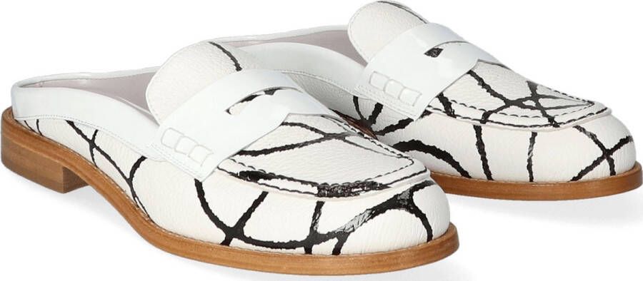 Lilian Dames Loafers 12207 Aria Spring White Black