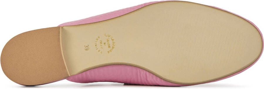 Lina Locchi Muiltjes Dames Sandalen Instappers Damesschoenen Leer L1273 Roze