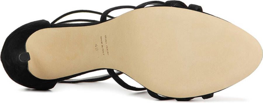 Lina Locchi Sandalen Dames Damesschoenen Suède Naaldhak hoogte L1120 sue Zwart