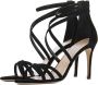 Lina Locchi Sandalen Dames Damesschoenen Suède Naaldhak hoogte 9 cm L1120 sue Zwart - Thumbnail 7