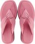 Lina Locchi Slippers Dames Sandalen Instappers Damesschoenen Leer Blokhak L1136 Roze - Thumbnail 3