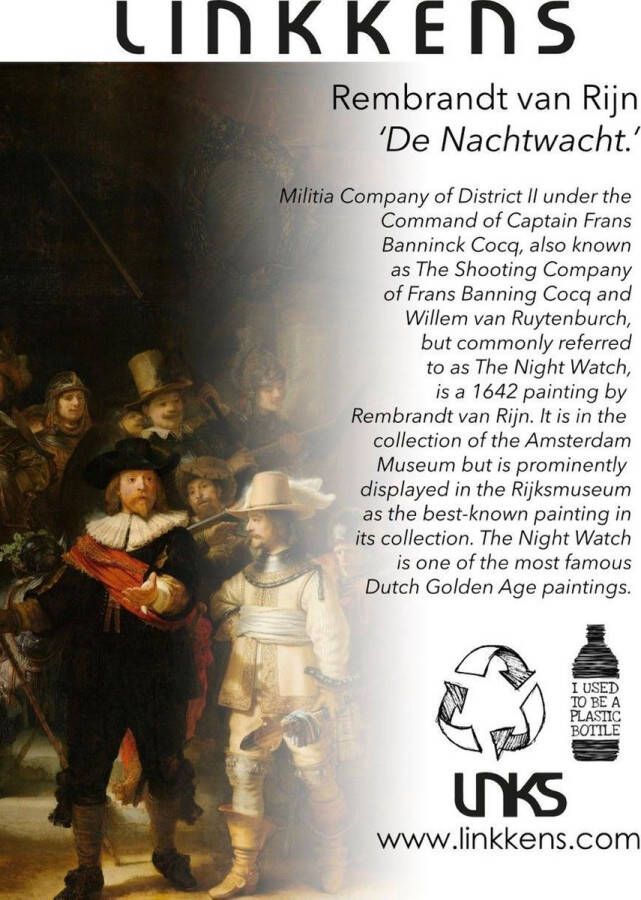 Linkkens Art sneaker Rembrandt Nachtwacht