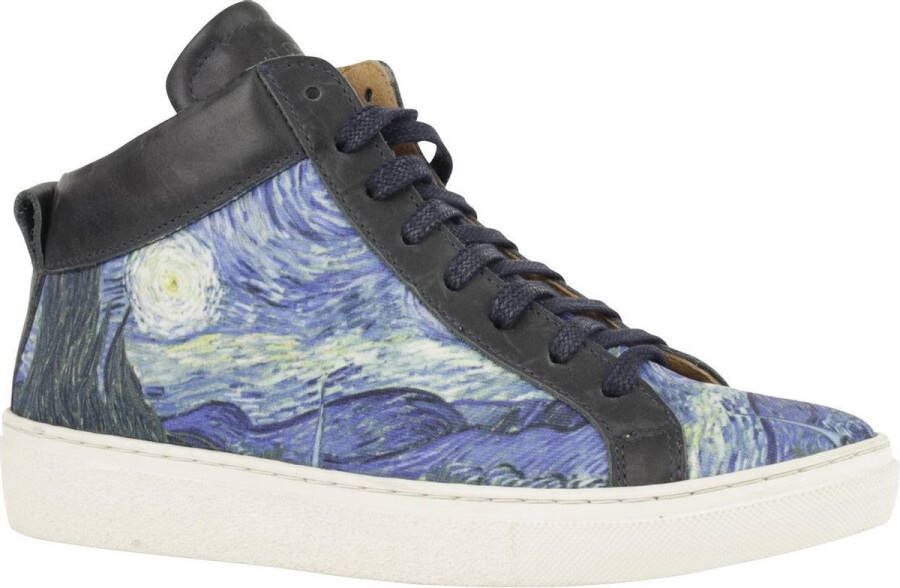 Linkkens Brave mid sneaker Starrynight Vincent Van Gogh