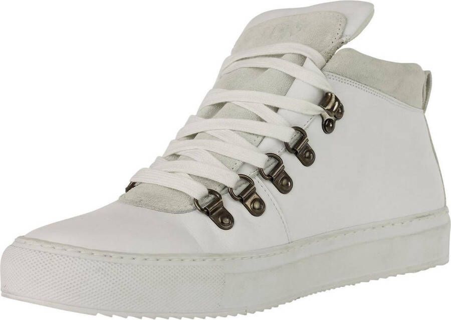 Linkkens Kobe Hiker mid top lace white nappa leder