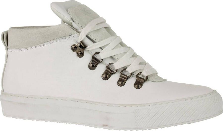 Linkkens Kobe Hiker mid top lace white nappa leder