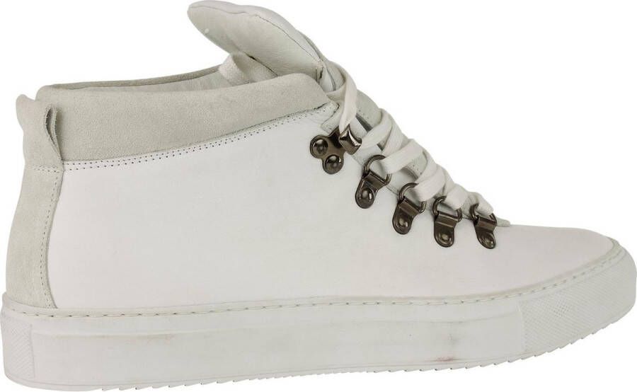 Linkkens Kobe Hiker mid top lace white nappa leder