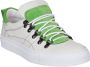Linkkens Kobe low top lace nappa suede off white lime - Thumbnail 2