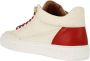 Linkkens Kobe sneaker mid top lace offwhite red - Thumbnail 2