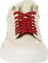 Linkkens Kobe sneaker mid top lace offwhite red - Thumbnail 4
