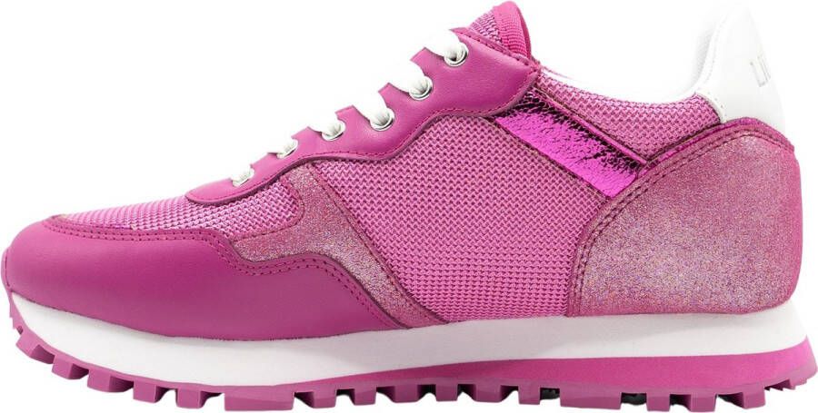 Liu Jo Bright Mesh Lage Dames Sneakers Fuchia Roze