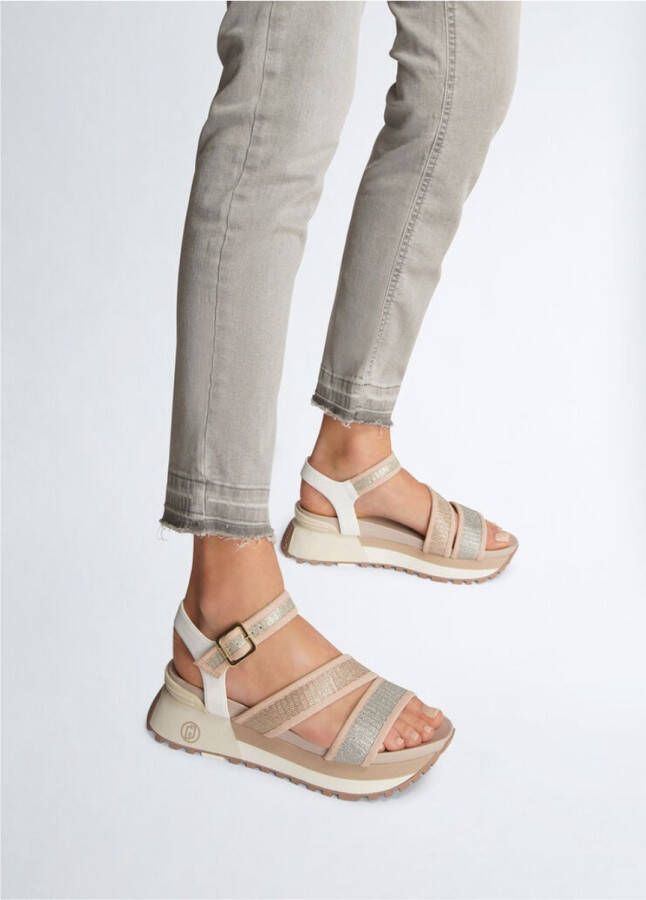 Liu Jo Dames Sandalen met Glitter Dames Phard Beige