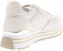 Liu Jo Witte leren sneakers met tonale logo en metallic detail Wit Dames - Thumbnail 12